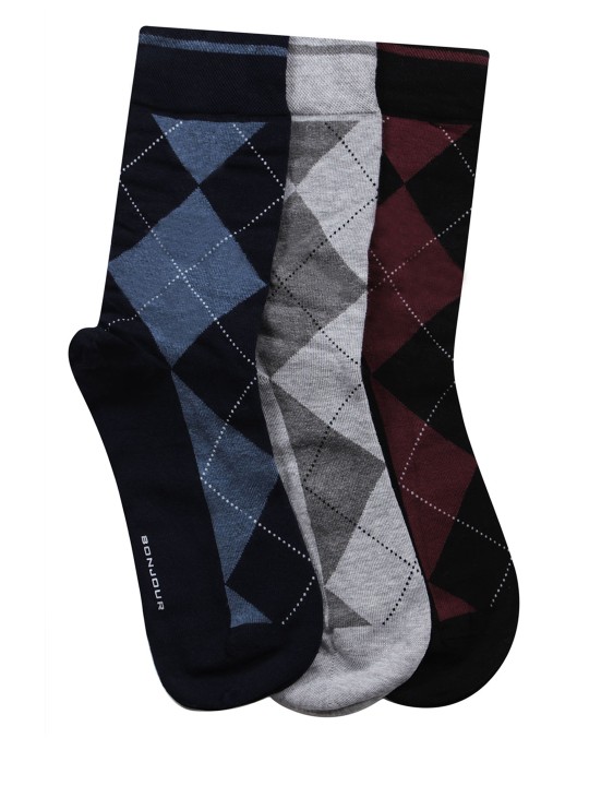 Men Pack of 3 Assorted Socks