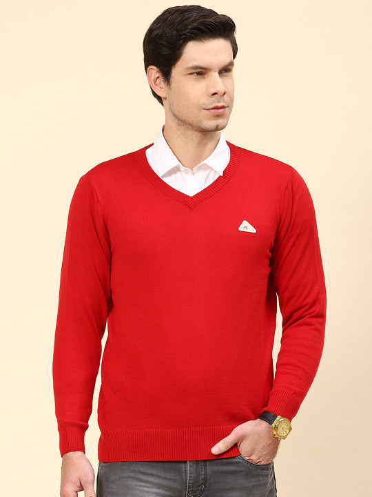 Monte Carlo V- Neck Ribbed Knitted Pullover
