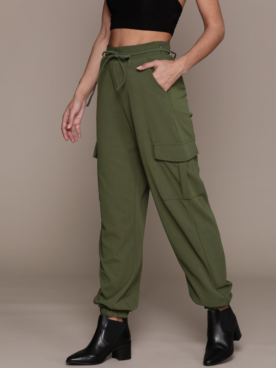 Roadster The Lifestyle Co. Women Pleated Cargos Joggers