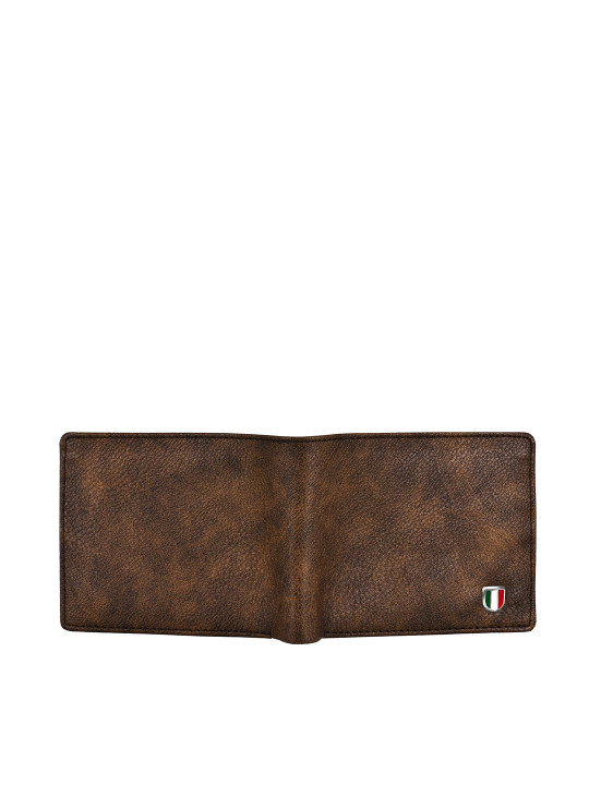 men leather two fold wallet