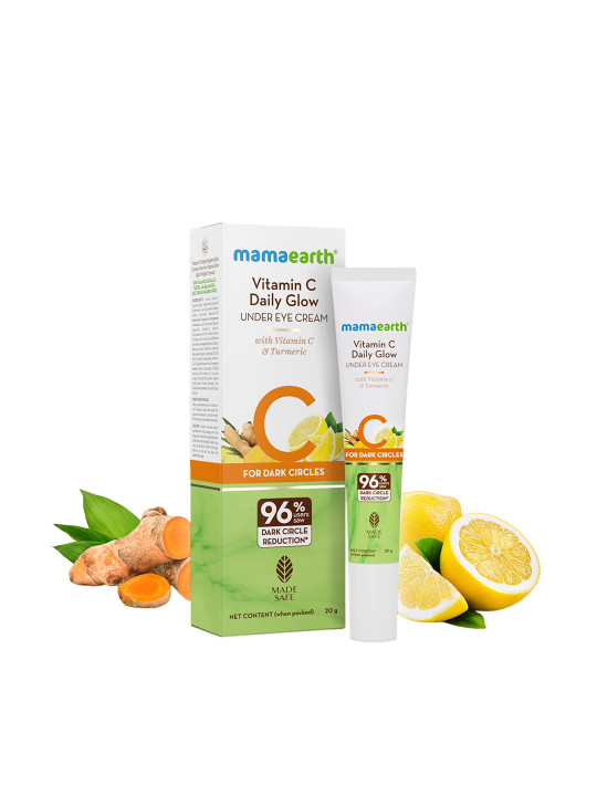 Mamaearth Vitamin C Daily Glow Under Eye Cream with 
