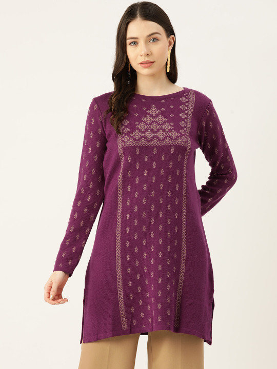 American Eye Ethnic Motifs Acrylic Kurta