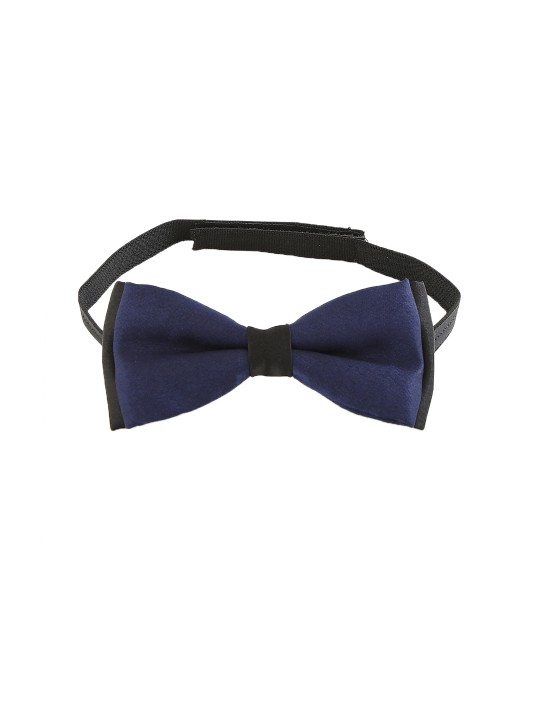Navy Blue Solid Bow Tie