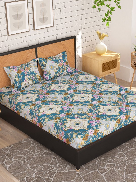 Flat 83% Off On Storyat Home Queen Bedsheet Set
