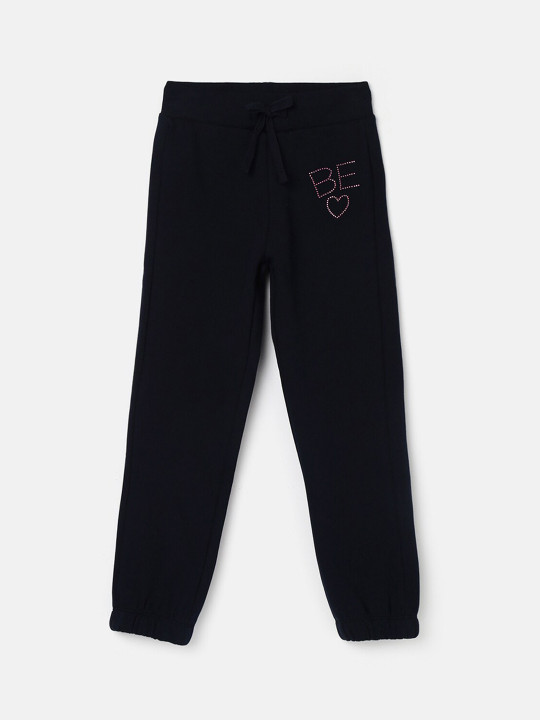 United Colors of Benetton Girls Mid Rise Cotton Joggers