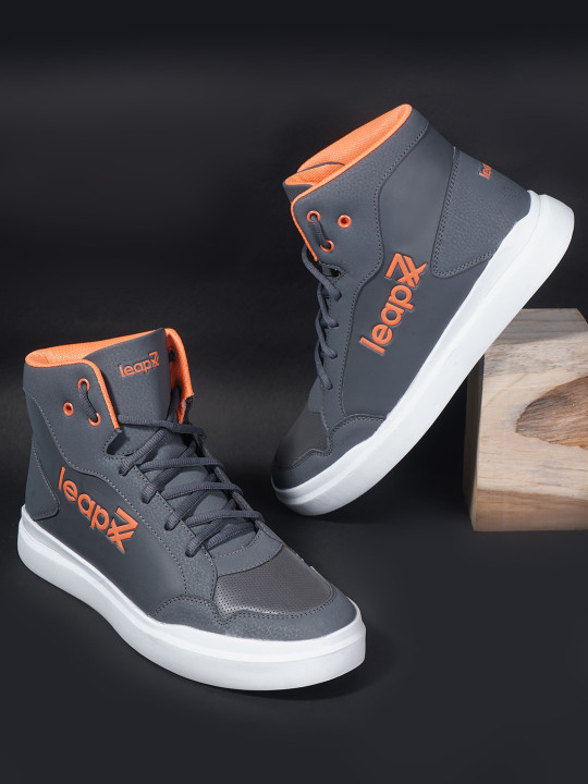 Liberty Men Memory Foam Lace-Ups Mid-Top Sneakers
