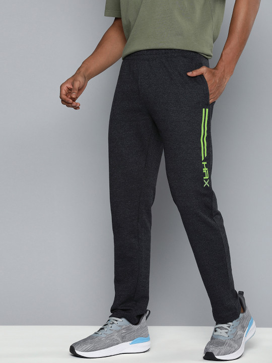 HRX by Hrithik Roshan Men Typography Printed Regular Fit Track Pants