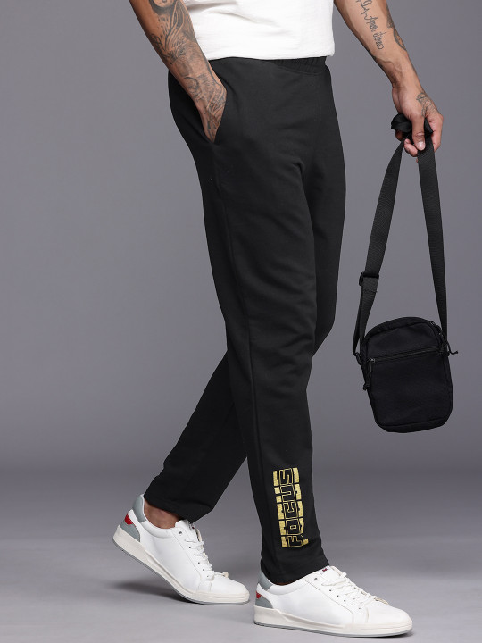 HRX by Hrithik Roshan Men Typography Printed Regular Fit Track Pants