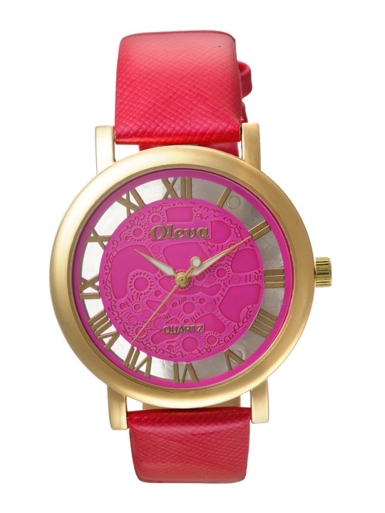 Women Pink Analogue Watch