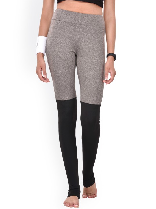 Grey & Black Tights S
