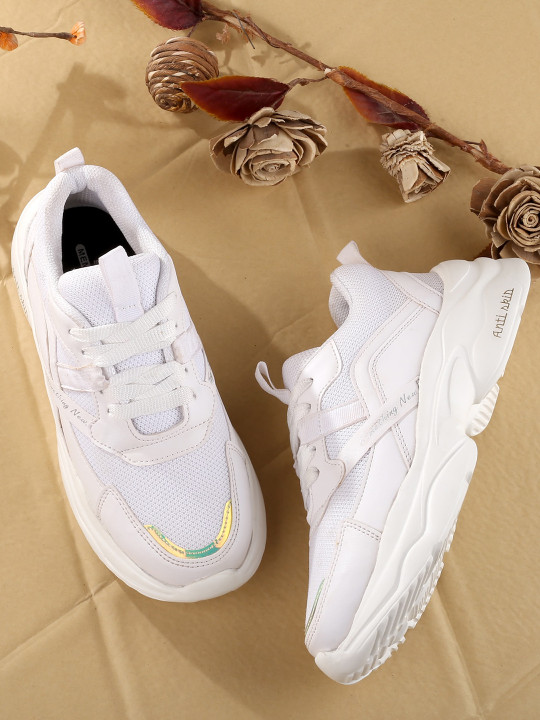 AROOM Women Textured Lightweight & Antiskid Sneakers