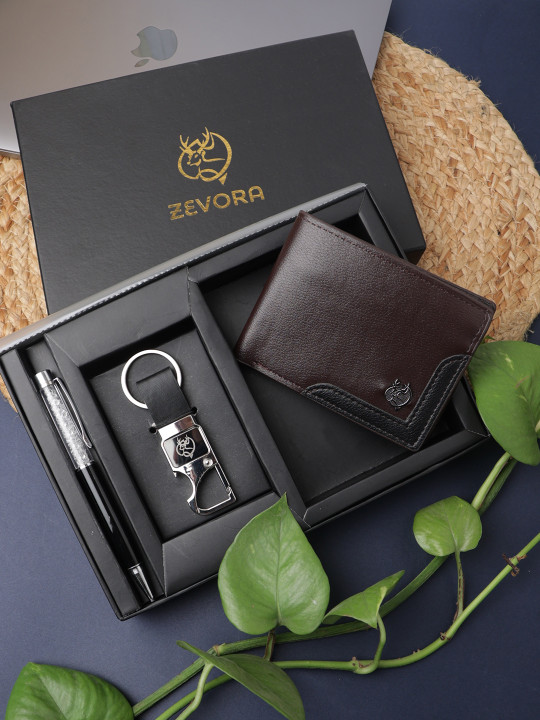 Men Leather Accessory Gift Set