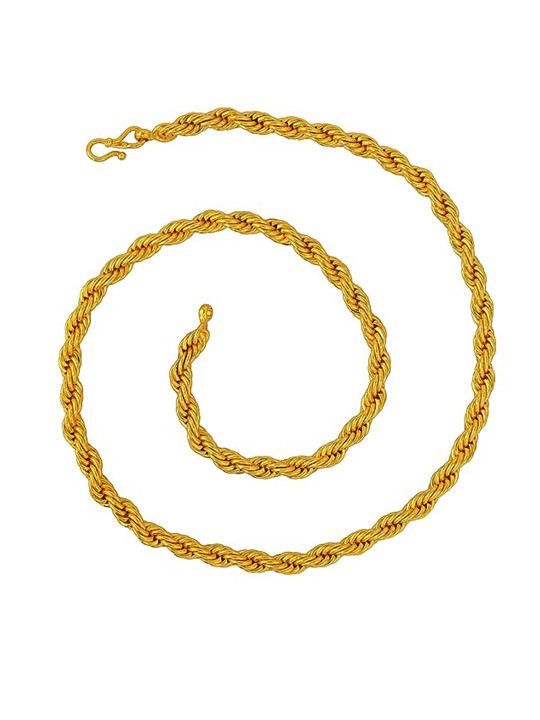 KARISHMA KREATIONS Unisex Gold-Plated Stainless Steel Chain