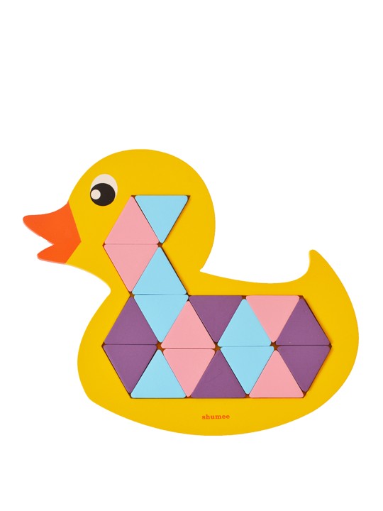 Unisex Multicoloured Wooden Quack-a-Duck Mosaic Puzzle
