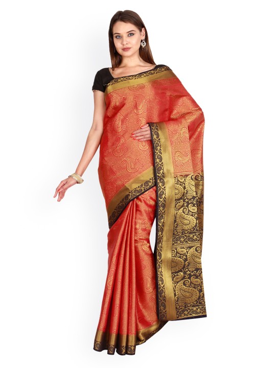 Red Art Silk Woven Design Kanjeevaram Saree