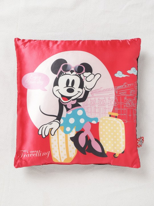 Kids Red Printed Cushion