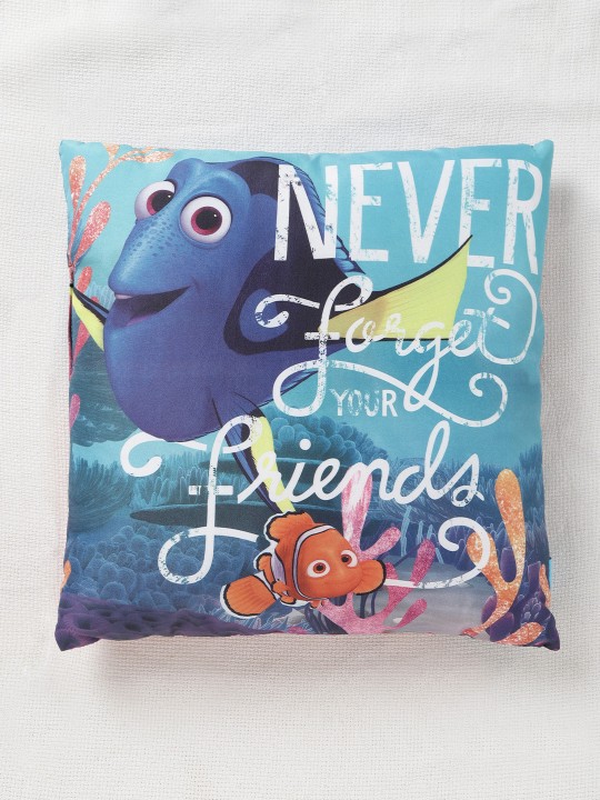 Kids Blue Printed Cushion