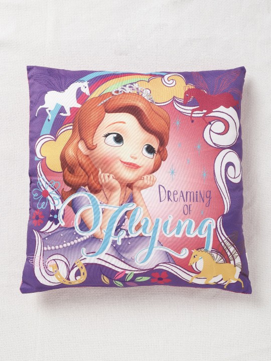 Girls Multicoloured Sofia The First Print Cushion
