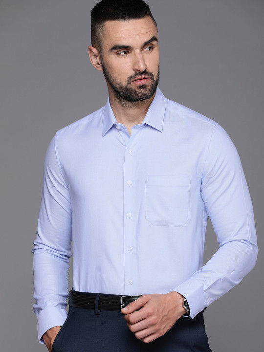 Louis Philippe Men Slim Fit Opaque Formal Shirt
