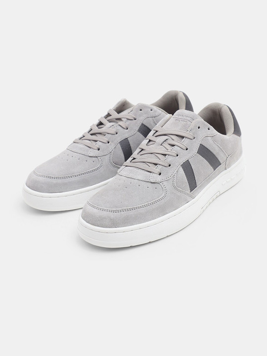 Jack & Jones Men Leather Lace-Up Sneakers
