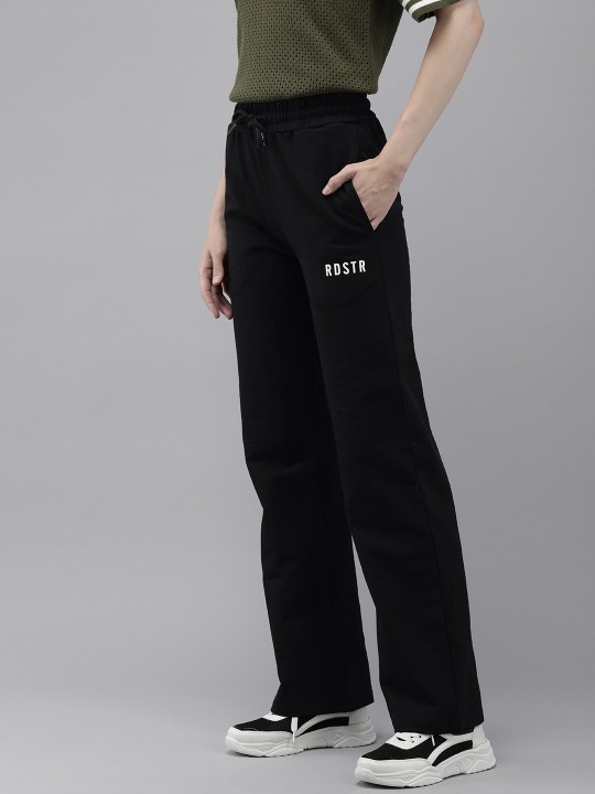 Women Solid Regular Fit Track Pants deal from myntra