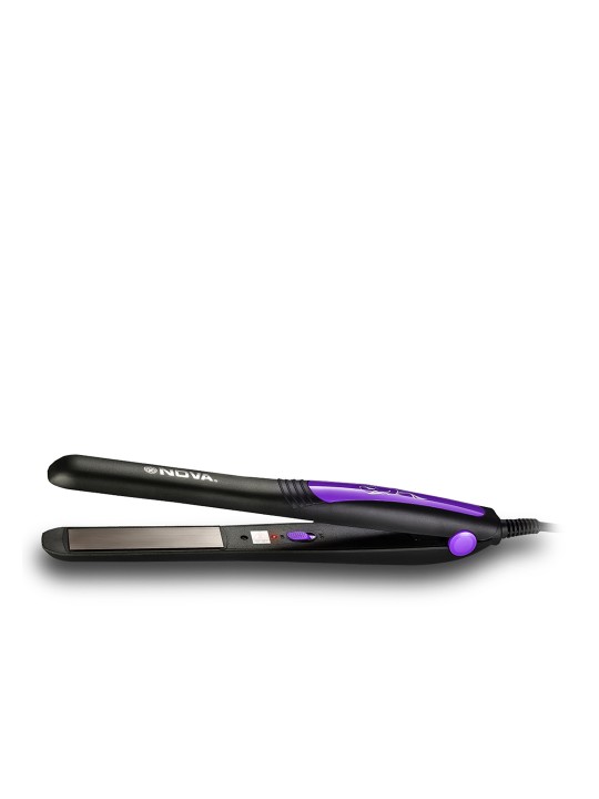 Nova NHS 842 Pro-Shine Hair Straightener – Black & Purple