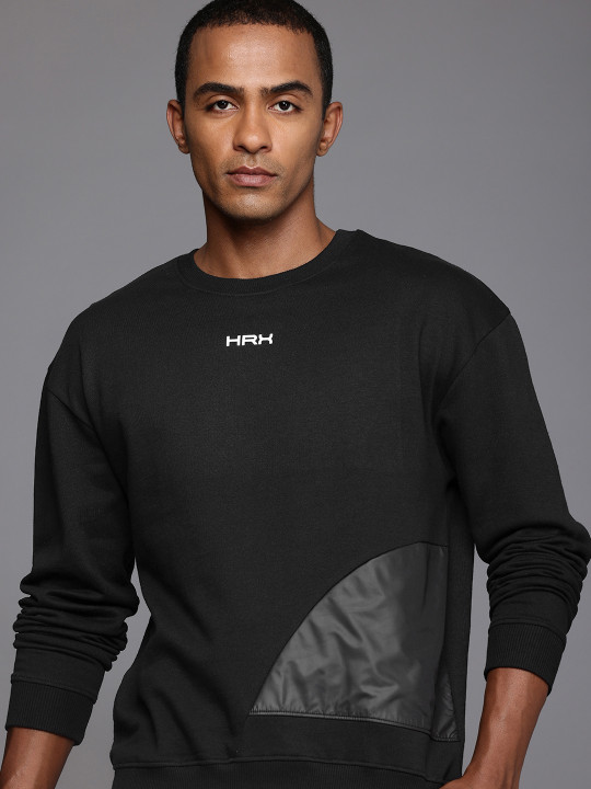 HRX by Hrithik Roshan Men Self Design Sweatshirt
