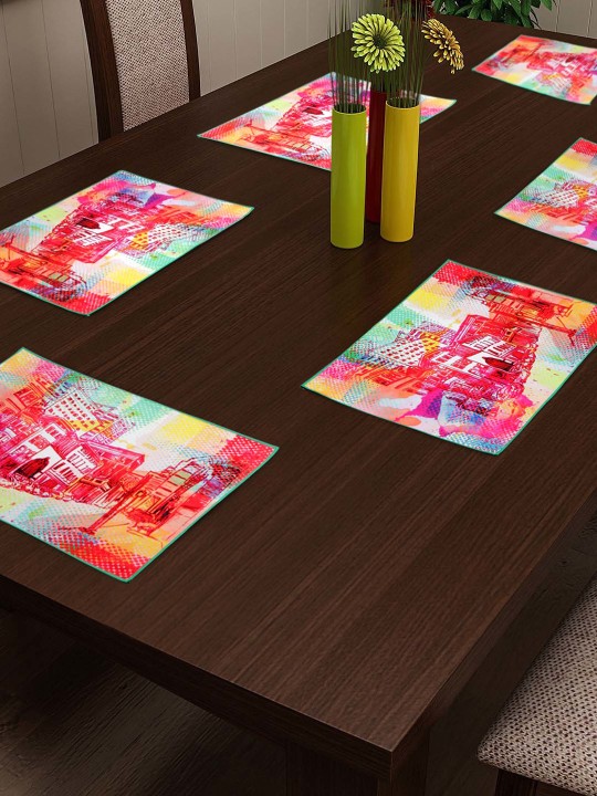 Multicoloured Printed Table Mat