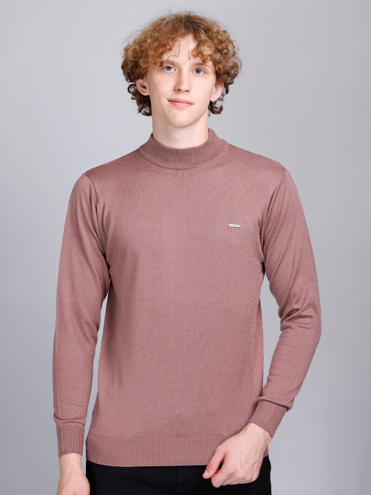 GODFREY High Neck Long Sleeves Wool Pullover