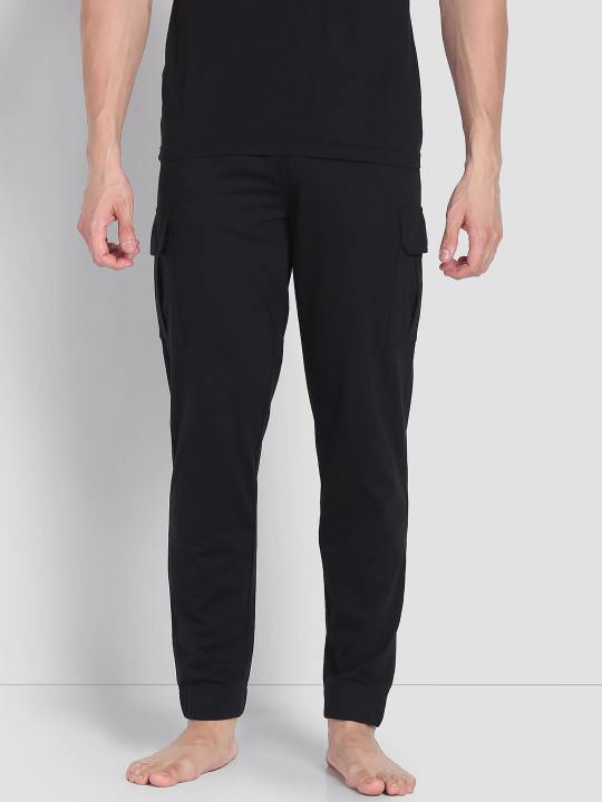 U.S. Polo Assn. Men Mid-Rise Lightweight Utility Cotton Lounge Cargo Joggers