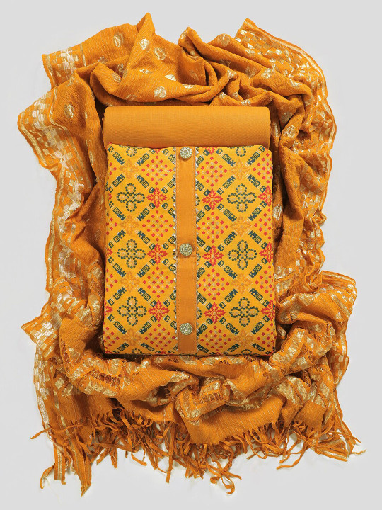 Sun Fashion And Lifestyle Woven Design Unstitched Dress Material