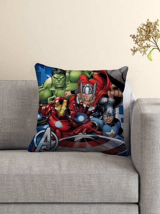 Multicoloured Printed Cushion with Cushion Cover