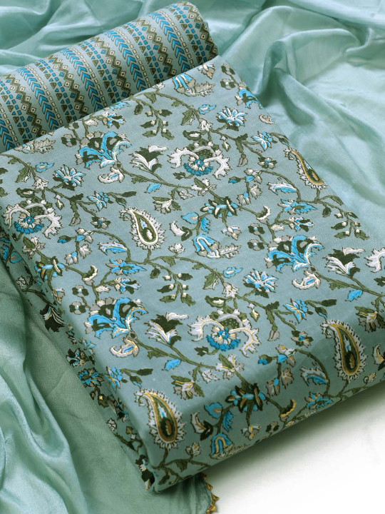 Sun Fashion And Lifestyle Floral Printed Unstitched Dress Material