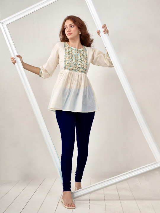 LYRA Cotton Churidar Length Leggings
