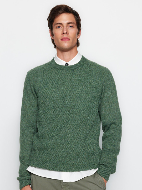 Trendyol Ribbed Round Neckn Pullover Sweater