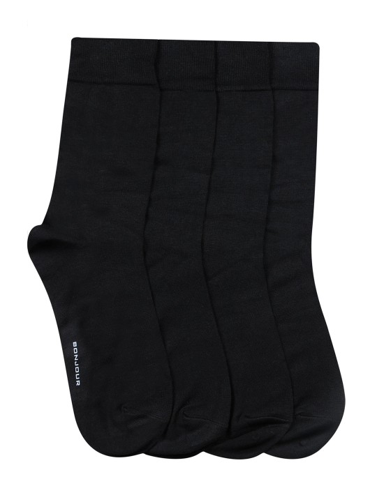 mens plain black socks