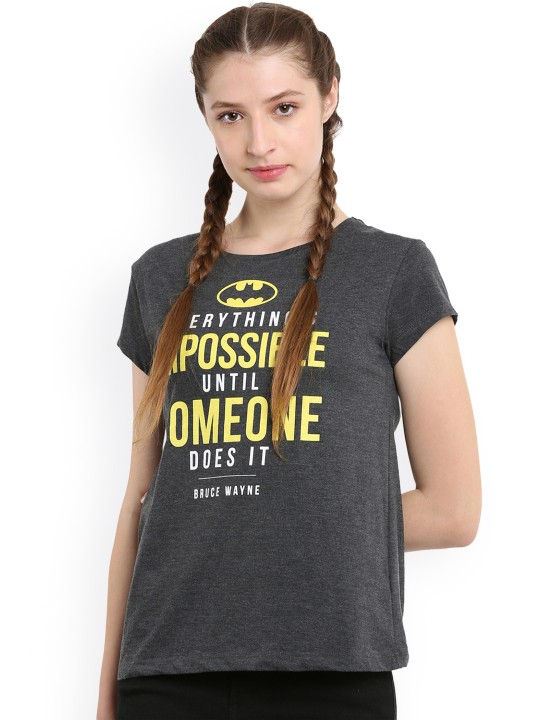 Reliable Quality Women Free Authority Round Neck T Shirts Black
