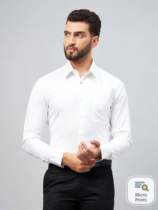 LOUIS STITCH Comfort Regular Fit Opaque Cotton Formal Shirt