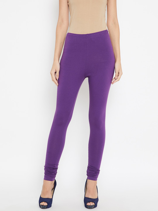 Purple Churidar Leggings