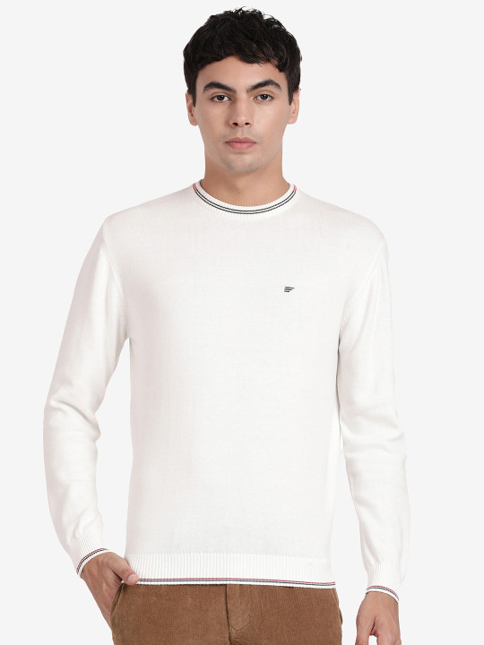 t-base Round Neck Cotton Pullover Sweater