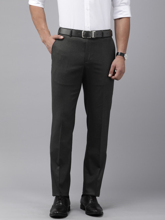 Park Avenue Men Mid Rise Smart Formal Trousers