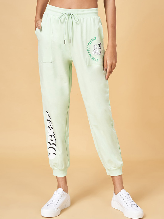 Honey by Pantaloons Women Typography Printed Cotton Joggers