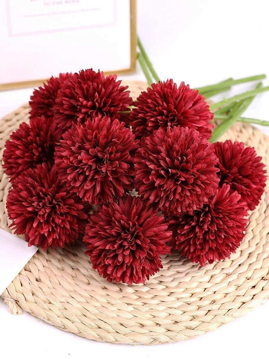 Set of 6 Chrysanthemum Artificial Flowers and Plants without Pot