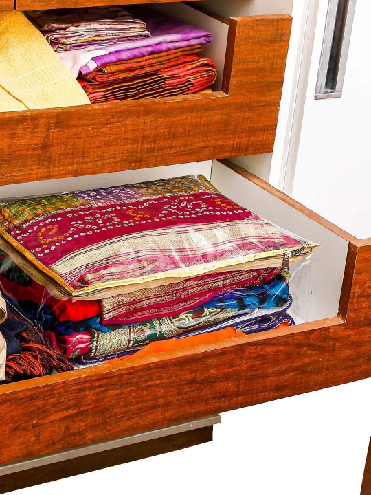 Kuber Industries Transparent 4 Pieces Multi-Utility Organisers