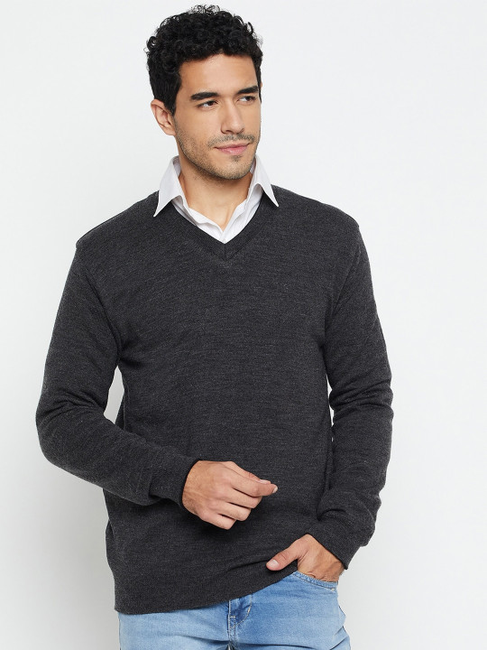 Cantabil V-Neck Reversible Acrylic Pullover