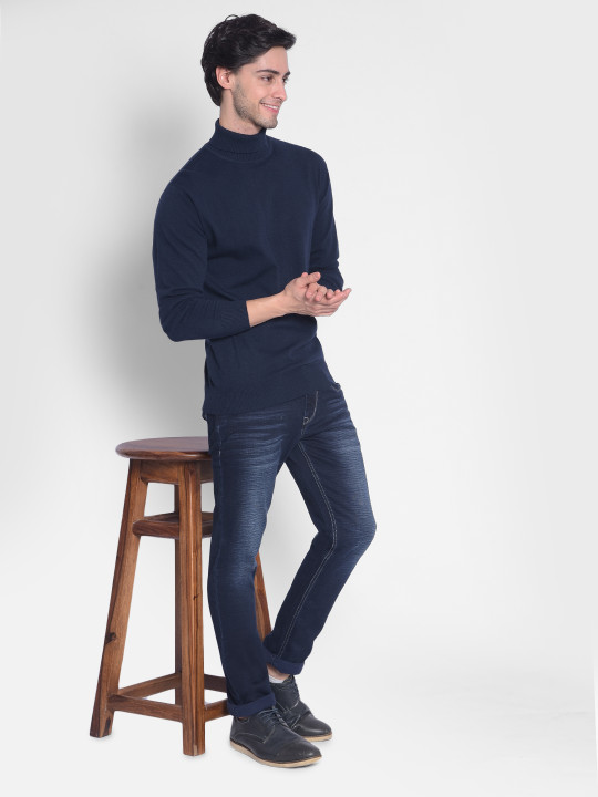 Crimsoune Club Turtle Neck Acrylic Pullover