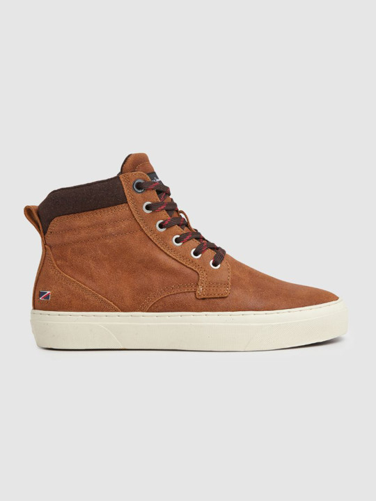Pepe Jeans Men Yogi Mid Top Suede Sneakers