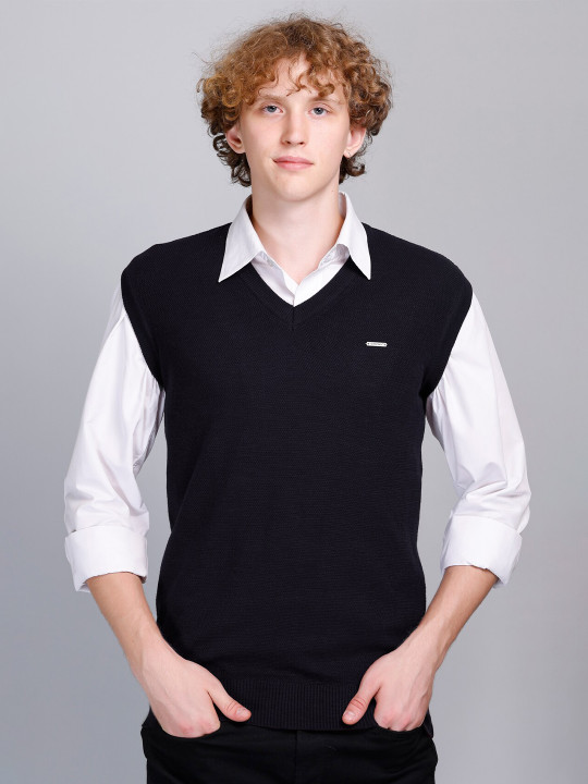 GODFREY V-Neck Woollen Sweater Vest