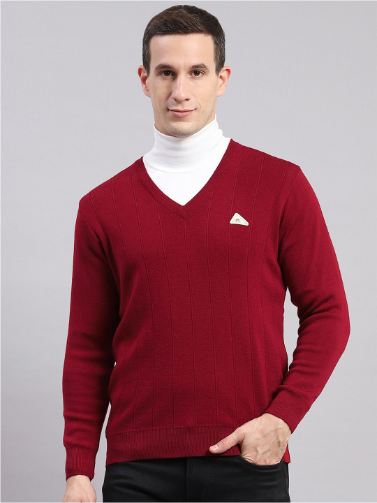 Monte Carlo V-Neck Woollen Pullover Sweater