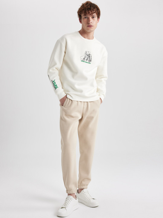 DeFacto Men Mid Rise Plain Joggers